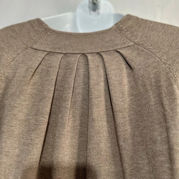 Apostrophe Women’s Taupe Lightweight Cardigan Sweater – Size Large - Picture 4 of 6
